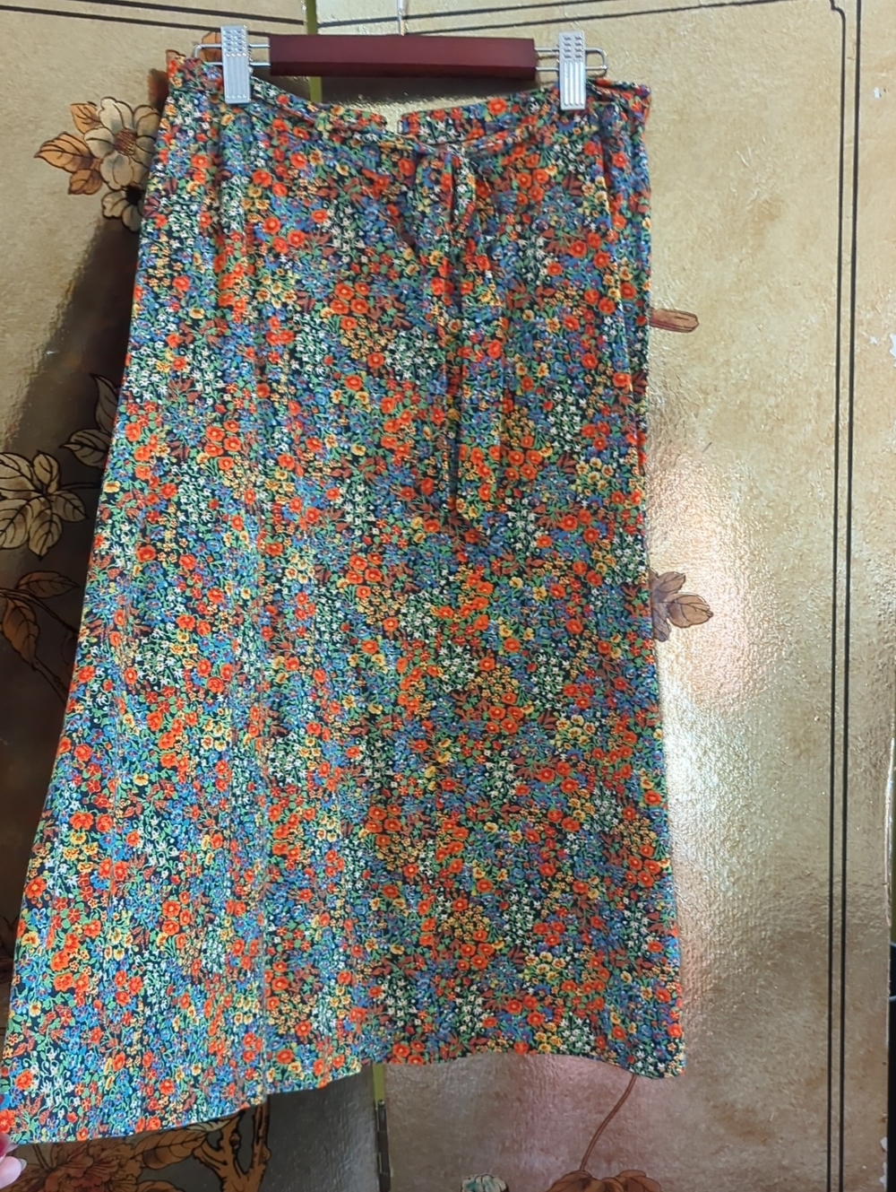 Handmade Ditsy Floral Midi Skirt